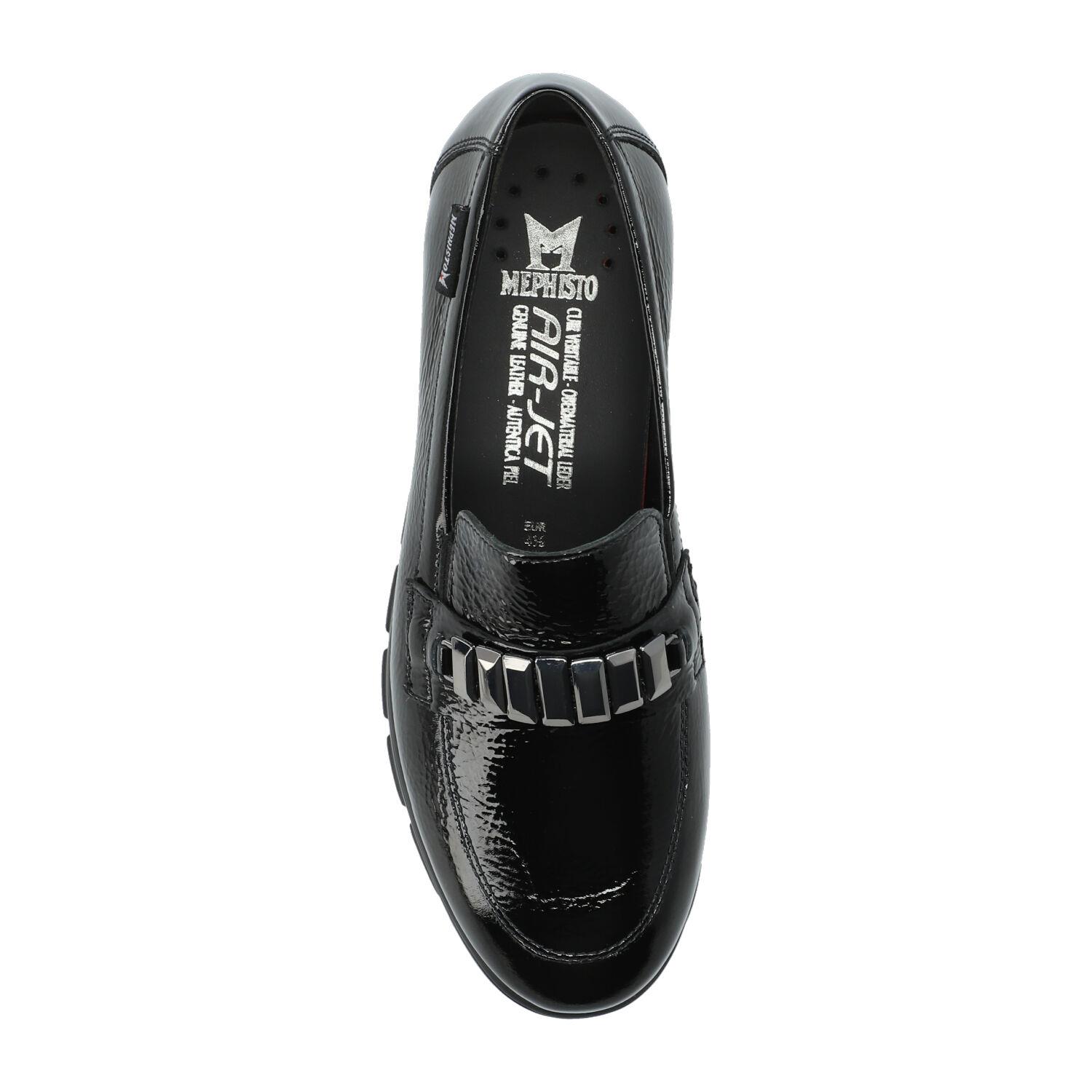 mocassins femme modèle Carlyne noir - Mephisto